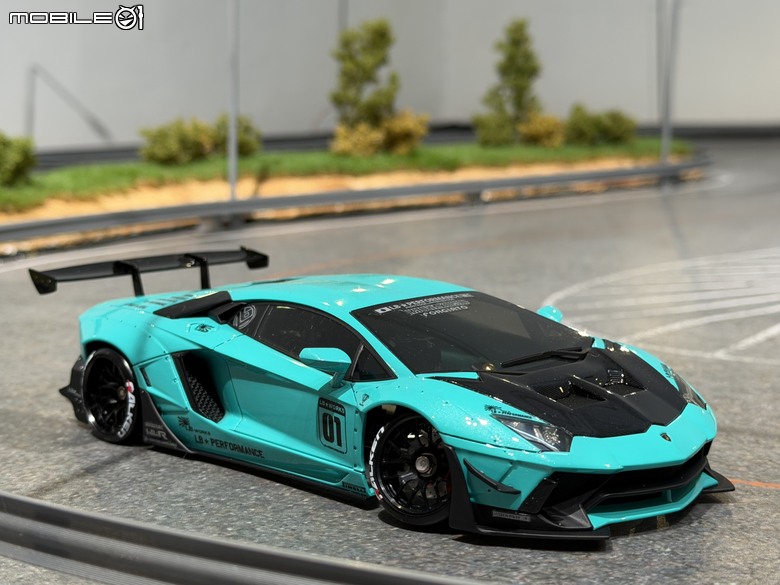 【遙控模型】LB★Works Lamborghini Aventador Limited Editon Ver.2 - DriftArt 4 蒂芙妮藍