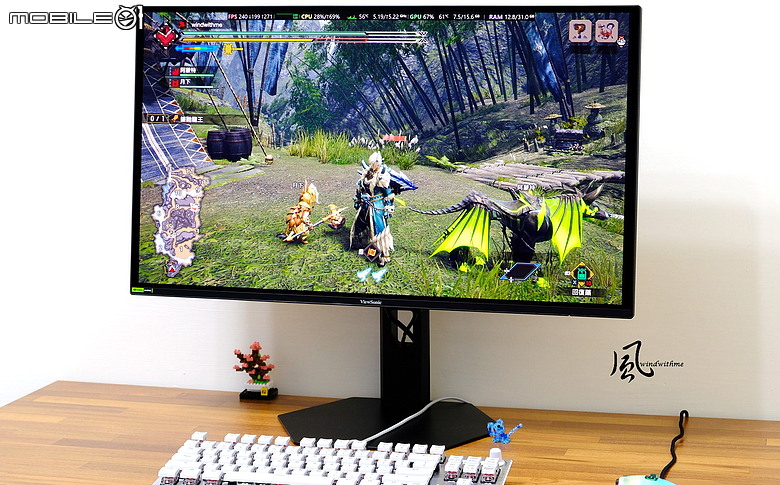 點我看大圖 ViewSonic XG2738-2K-OLED兼顧240Hz高速電競與鮮豔色彩開箱分享
