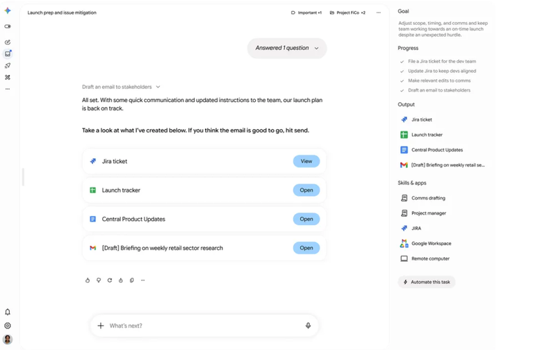 Google 推出 Gemini 3.5／Gemini Omni 新款 AI 模型 個人雲端 AI 代理 Gemini Spark 也登場！