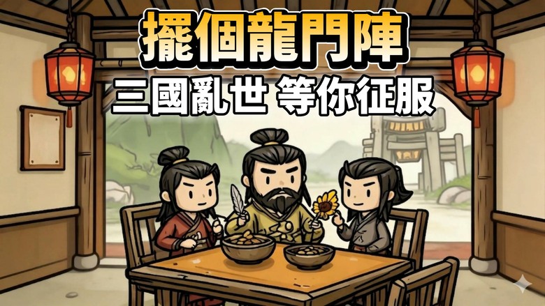 《擺個龍門陣》4月28日 上線試玩 輕鬆掛機也能稱霸三國 結合策略擺陣、武將養成與放置闖關的三國手遊 | 化身主公 自由招募群雄 魏蜀吳名將任你搭配 透過升級、升星、進階、羈絆與頭銜系統 培養核心武將