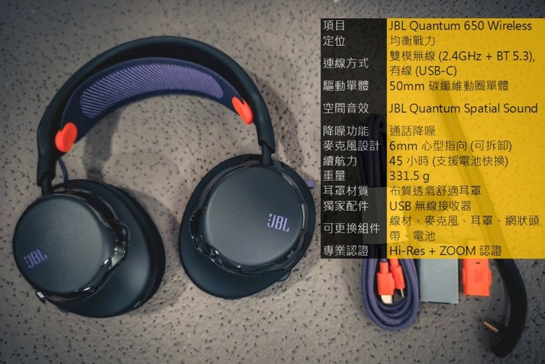 [評測] 有戴跟沒戴一樣 JBL Quantum可換電池耳機950、650