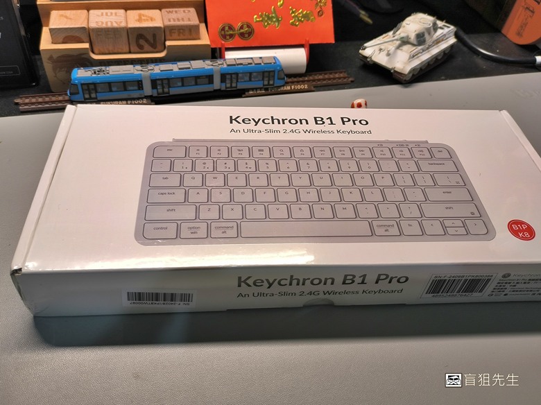 【盲狙小短篇】keychron B1 Pro | 輕薄短小好觸感的快速反應薄膜鍵盤❤️