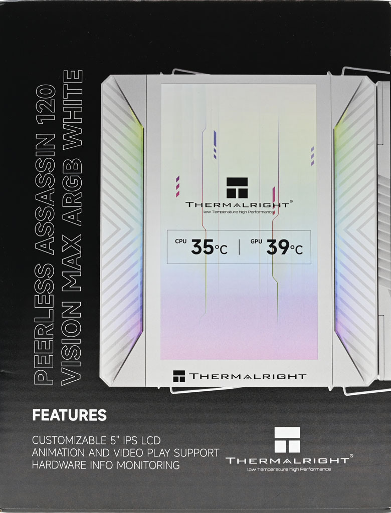 THERMALRIGHT索摩樂PEERLESS ASSASSIN 120 VISION MAX ARGB WHITE散熱器開箱