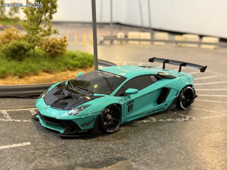 【遙控模型】LB★Works Lamborghini Aventador Limited Editon Ver.2 - DriftArt 4 蒂芙妮藍
