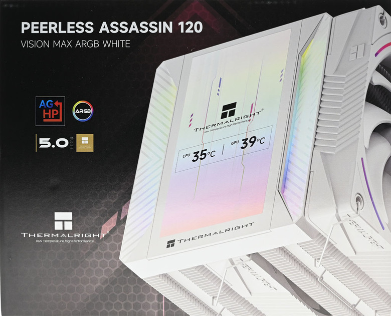 THERMALRIGHT索摩樂PEERLESS ASSASSIN 120 VISION MAX ARGB WHITE散熱器開箱