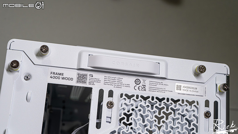 點我看大圖 【開箱】木紋靜謐氣息 | CORSAIR FRAME 4000D WOOD RS WHITE