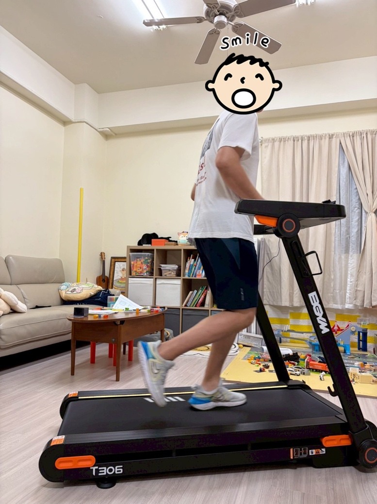 老公說他會認真跑,我才同意買的BGYM T306跑步機