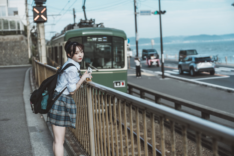 浴衣 JK 漫步鎌倉 with 28-70mm F2