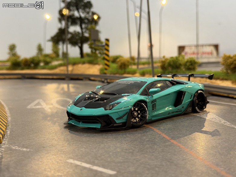 【遙控模型】LB★Works Lamborghini Aventador Limited Editon Ver.2 - DriftArt 4 蒂芙妮藍