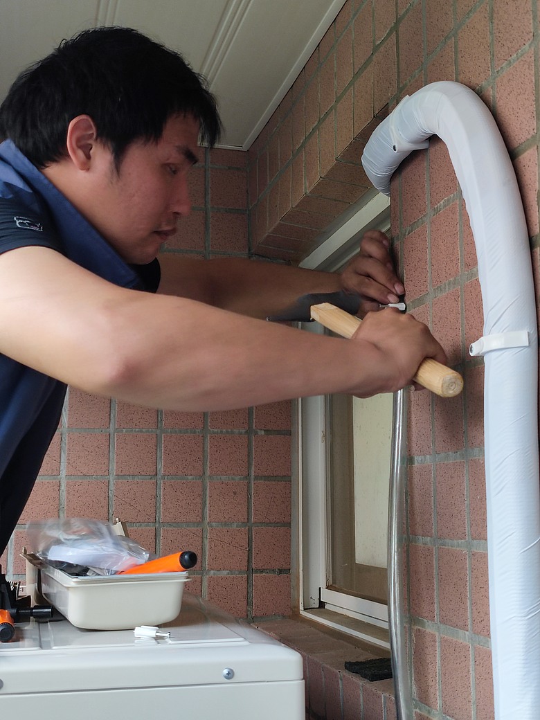 [體驗合作]獻給第一次裝空調的長輩，三菱電機變頻空調靜音大師GA系列 安裝篇