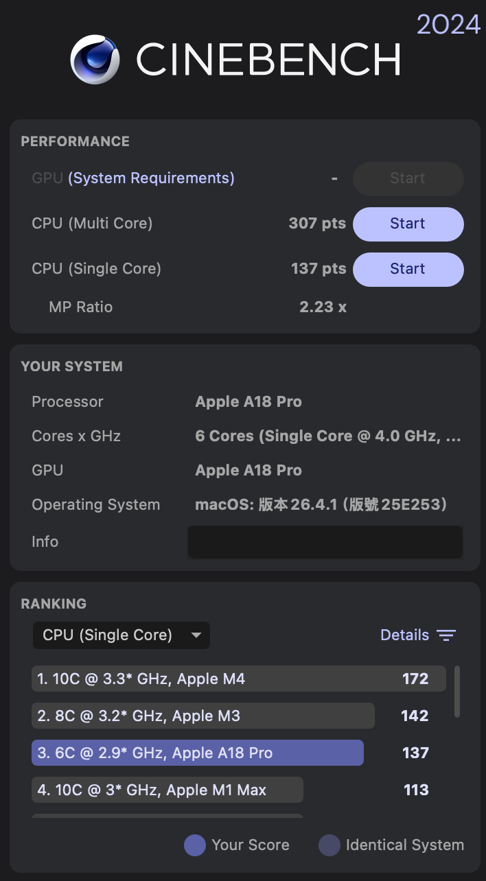 Apple MacBook Neo 開箱初步測試｜挑戰入門級筆電的超高 CP 值之作