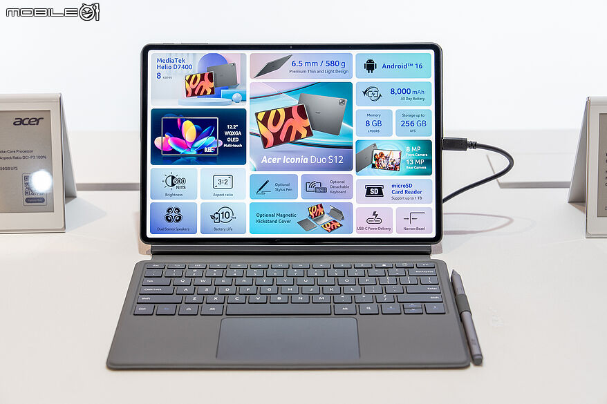 【Computex 2026】Acer 發表全新 Iconia Duo 系列平板電腦 入門到旗艦機型一次到位!