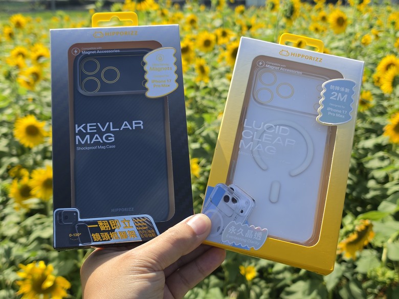 HIPPORIZZ 河馬引力|Kevlar Mag Stand Case 防摔磁吸支架殼 | Lucid Clear Mag 超透磁吸殼|iPhone 17 Pro Max 手機殼開箱評測心得