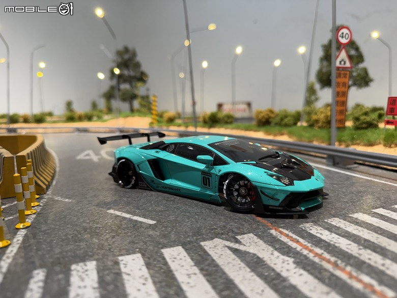 【遙控模型】LB★Works Lamborghini Aventador Limited Editon Ver.2 - DriftArt 4 蒂芙妮藍