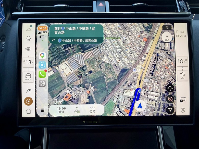 Google Map可以在數位儀表上顯示囉！