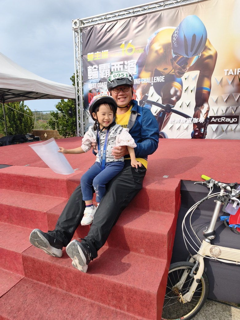 2026，苗栗，小小孩的騎旅，輪霸西濱100K組^_^