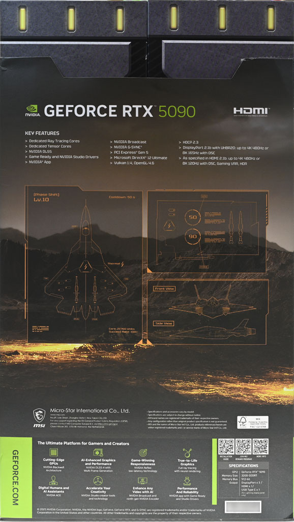 動爪玩MSI GEFORCE RTX 5090 32G LIGHTNING Z