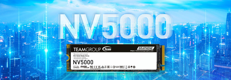 十銓 TEAMGROUP NV5000 PCIe Gen4x4 M.2 SSD 固態硬碟入門款新星