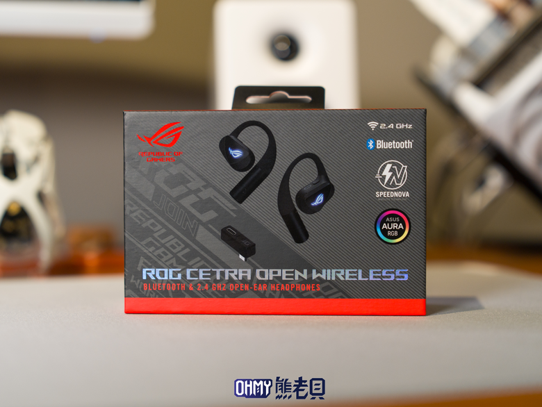 ROG Cetra Open Wireless 舒適低干擾 開放式耳掛電競耳機