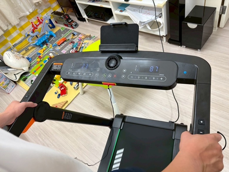 老公說他會認真跑,我才同意買的BGYM T306跑步機