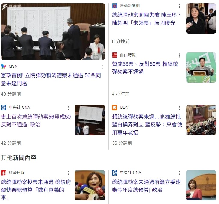 ５１９彈劾大失敗！