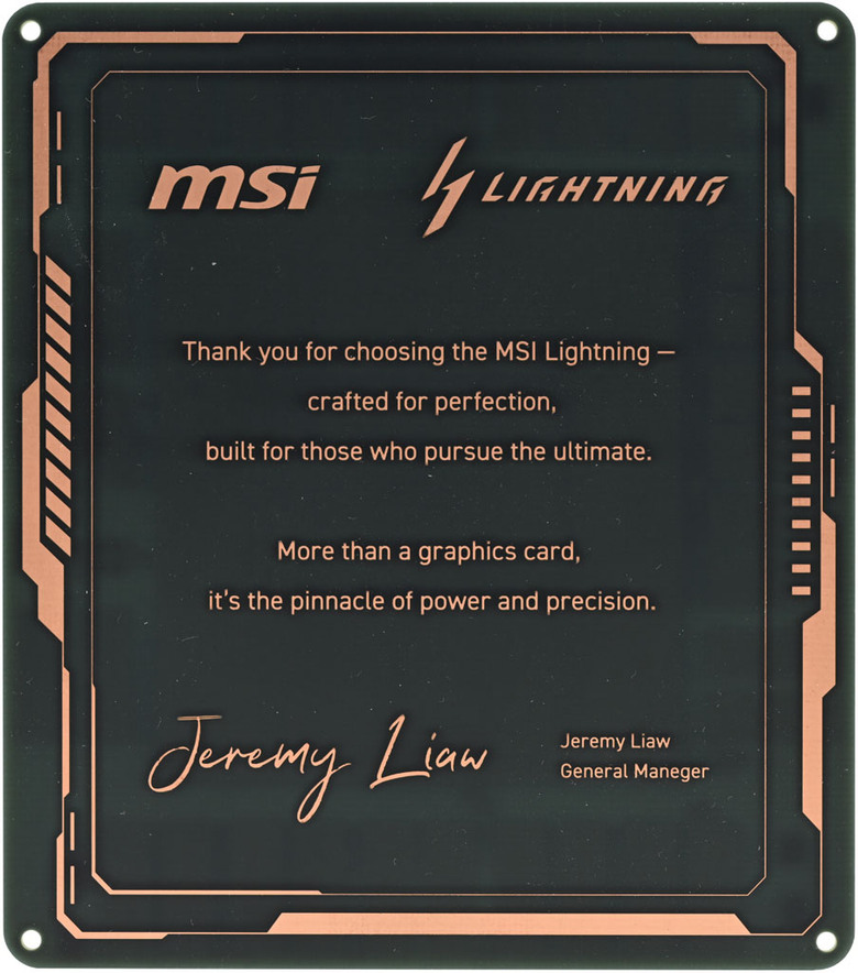 動爪玩MSI GEFORCE RTX 5090 32G LIGHTNING Z