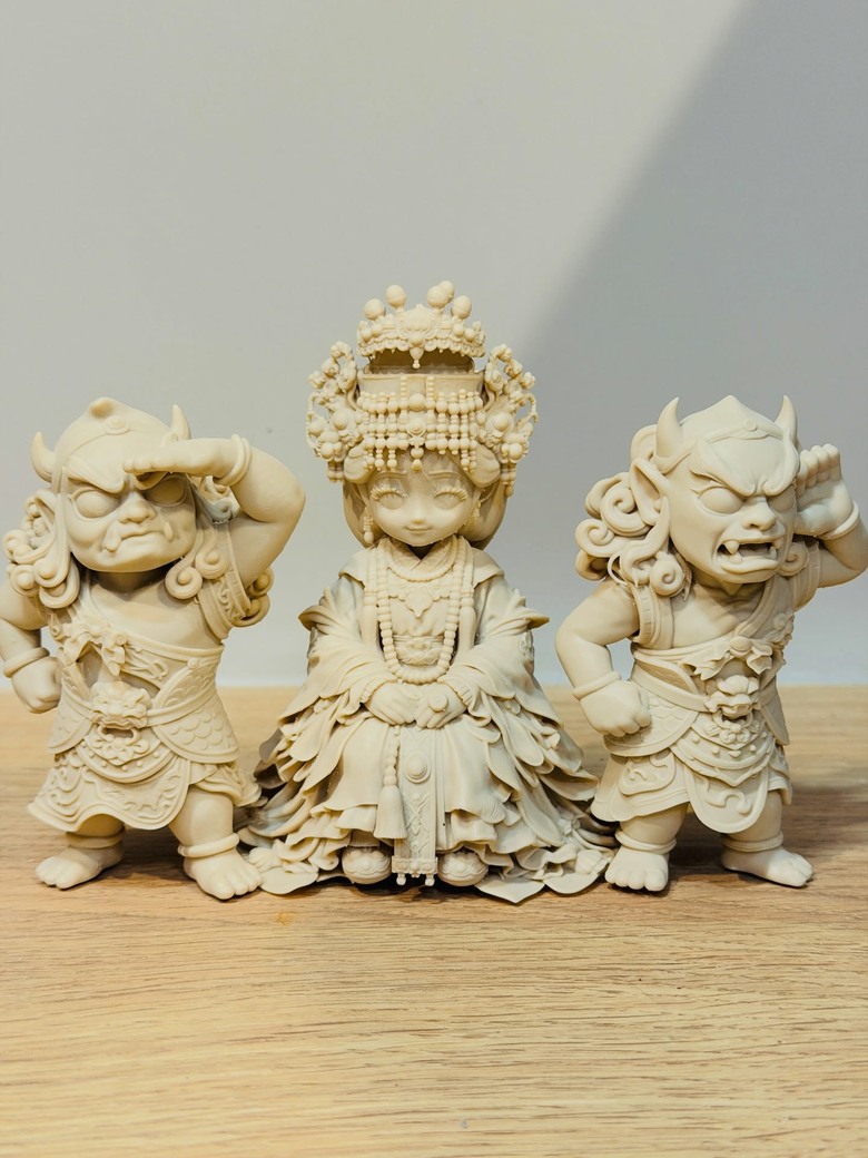 最近做的媽祖公仔與二創神明塗裝