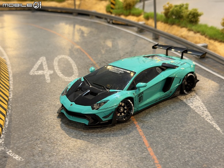 【遙控模型】LB★Works Lamborghini Aventador Limited Editon Ver.2 - DriftArt 4 蒂芙妮藍