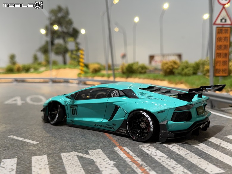 【遙控模型】LB★Works Lamborghini Aventador Limited Editon Ver.2 - DriftArt 4 蒂芙妮藍