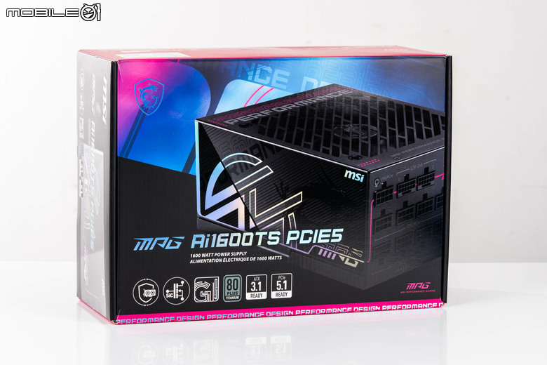 微星 MPG Ai1600TS PCIE5 電源供應器開箱體驗 以獨特 GPU SAFEGUARD 功能提供高階顯卡更安心電源保障