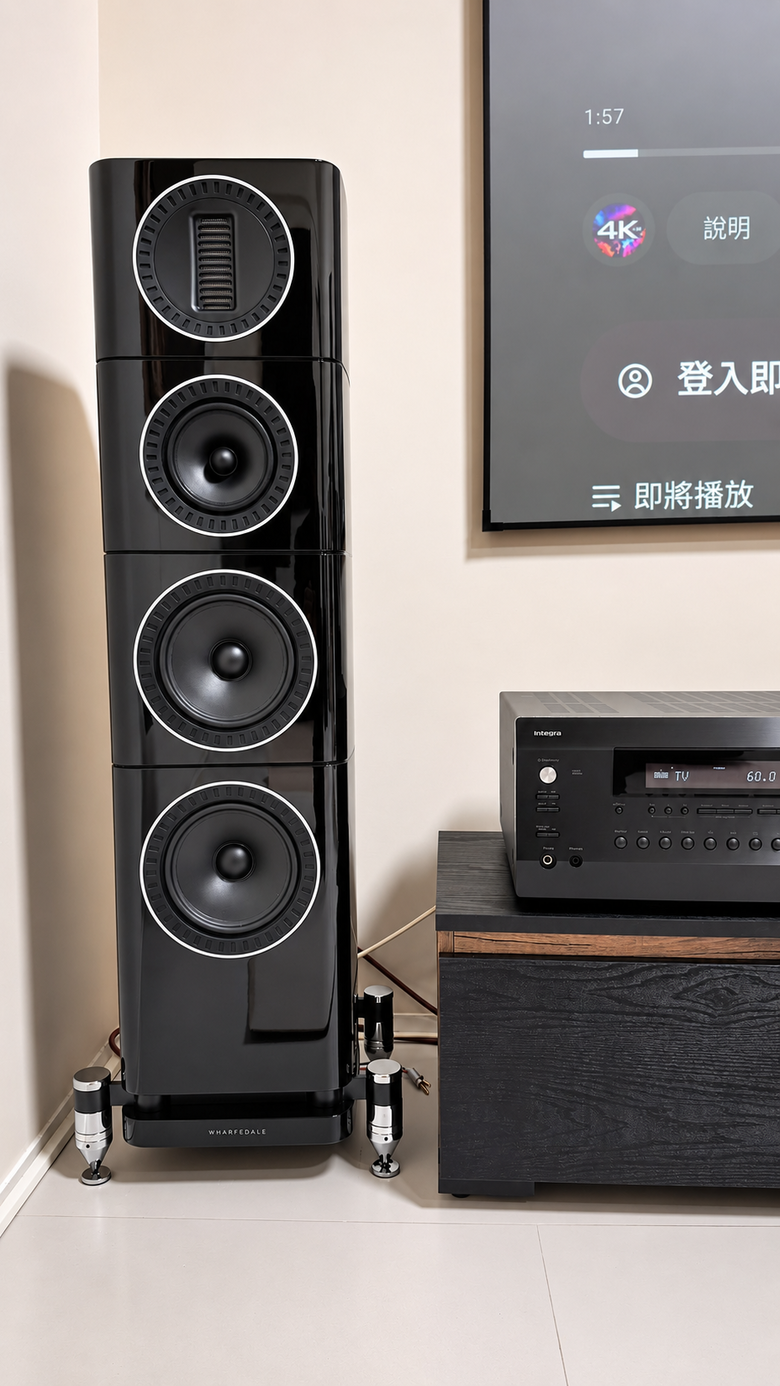 【案例分享】Wharfedale Elysian 3 5聲道劇院系統 × Integra DRX-5.4 × Epson LS970 120 吋菲涅爾布幕