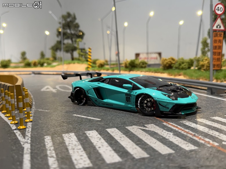 【遙控模型】LB★Works Lamborghini Aventador Limited Editon Ver.2 - DriftArt 4 蒂芙妮藍