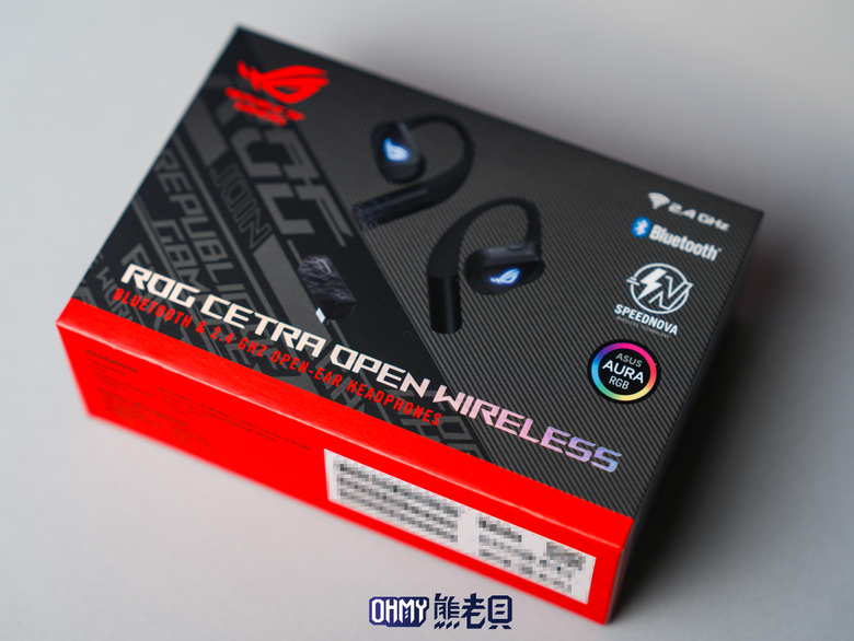 ROG Cetra Open Wireless 舒適低干擾 開放式耳掛電競耳機