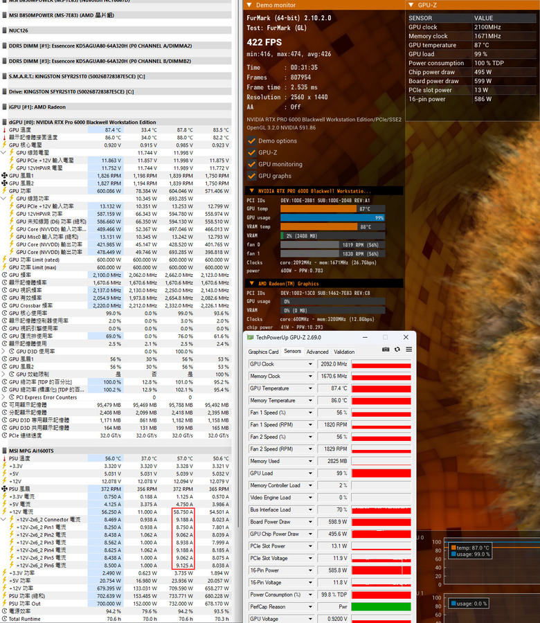 動爪玩NVIDIA RTX PRO 6000 Blackwell工作站版