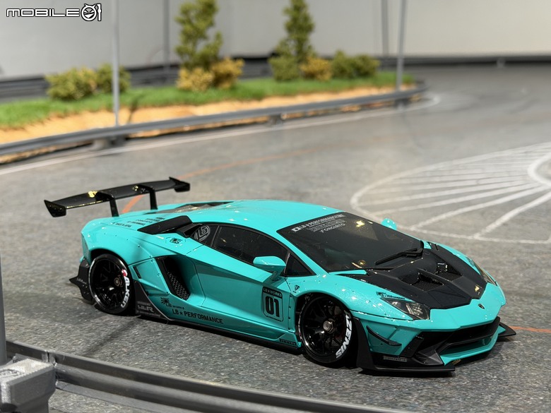 【遙控模型】LB★Works Lamborghini Aventador Limited Editon Ver.2 - DriftArt 4 蒂芙妮藍