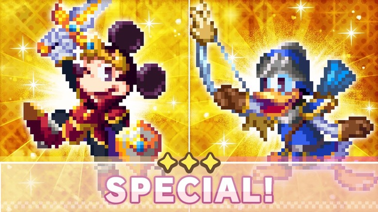 《Disney Pixel RPG》迪士尼 經典像素風 RPG 與米奇、唐老鴨、維尼、小熊維尼、史迪奇、杯麵、艾莎等超人氣角色展開像素冒險 | 融合戰鬥、探索、換裝與放置玩法、棋盤遊戲等多種世界主題