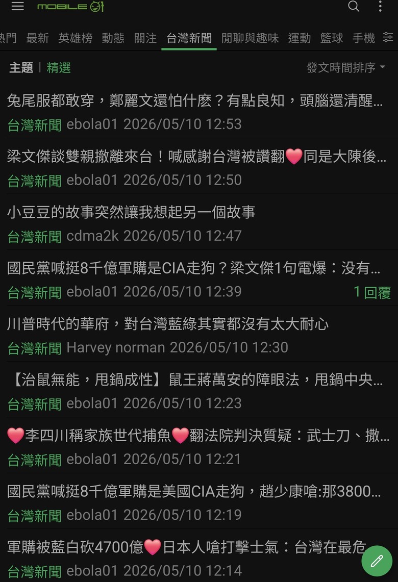 最近網軍壓力很大喔？文章連發拼命洗
