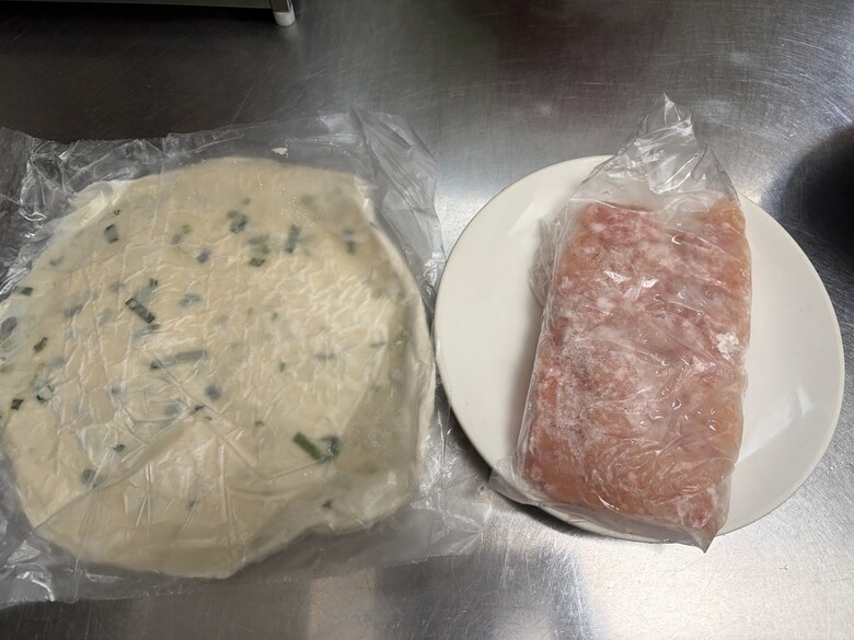 氣炸雞肉蔥餅