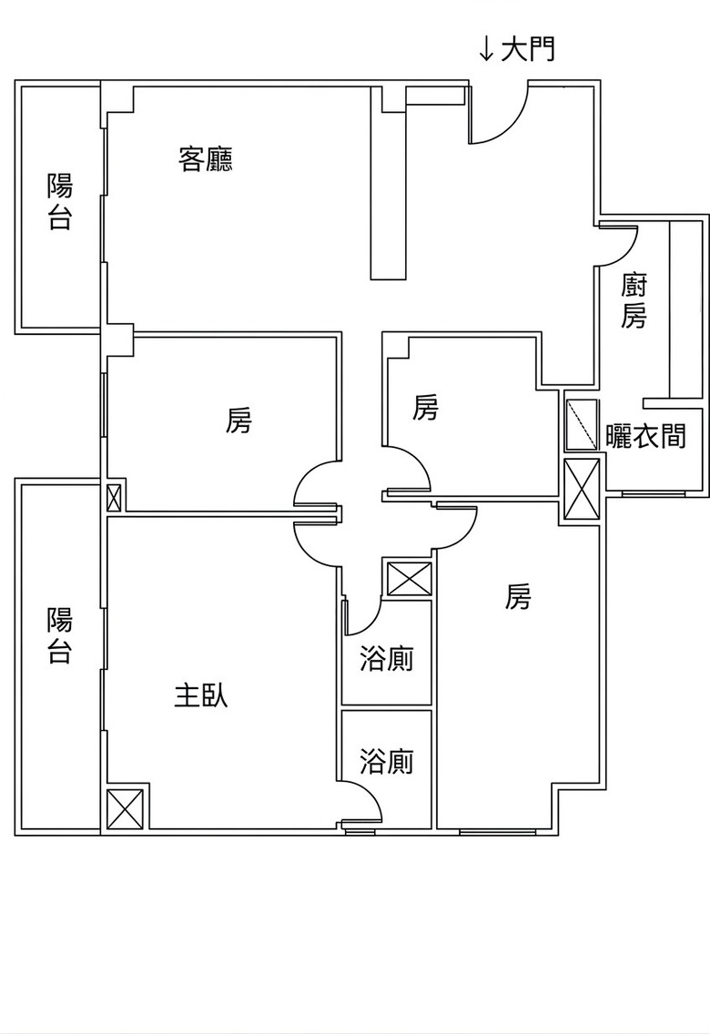 龍騰大地 屋主自售 四房雙陽台平車