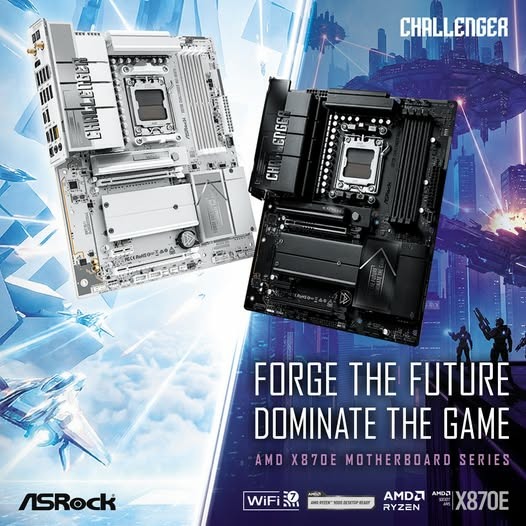萬元有找白化 X870E 華擎 ASRock X870E Challenger White
