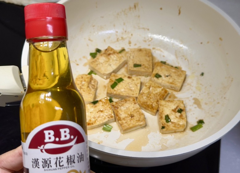 豆腐料理分享！花椒燒汁豆腐