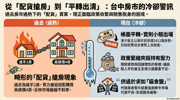 「配貨建案」轉手難！他硬著頭皮配大坪數「現小賠求出場」