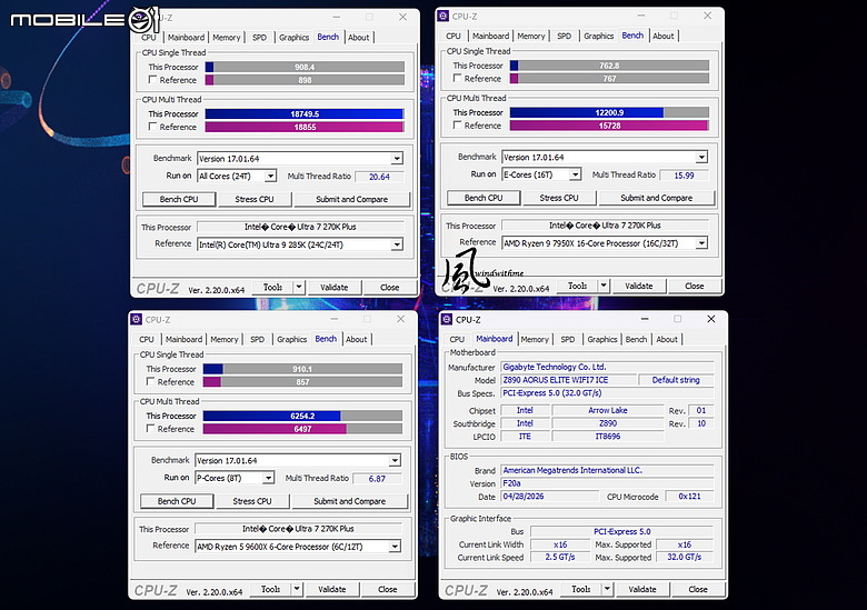 點我看大圖 當Intel U7 270K碰上AMD R7 9800X3D:遊戲、生產力與綜合表現解析