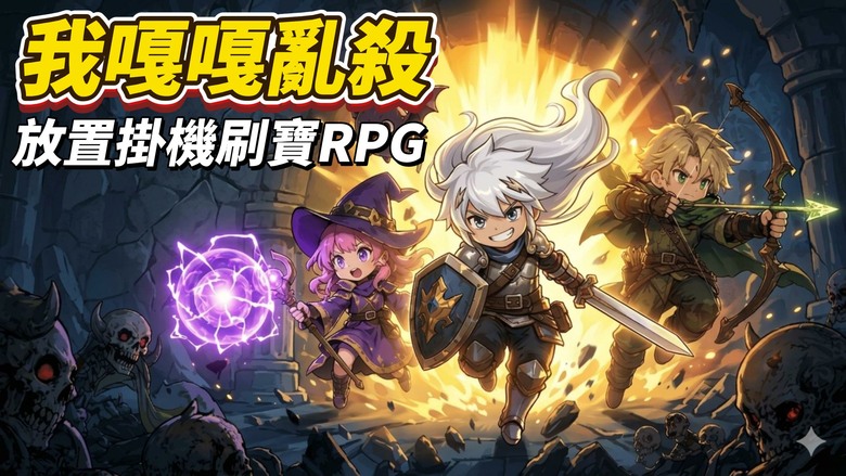 《我嘎嘎亂殺》5月6日 上線試玩 Q萌二次元 輕鬆休閒 超上頭放置刷寶 RPG | 戰士、法師、弓箭手三大職業自由選擇 全自動戰鬥＋離線掛機 爽爽變強、挑戰Boss、刷神裝、搭配技能與套裝詞條