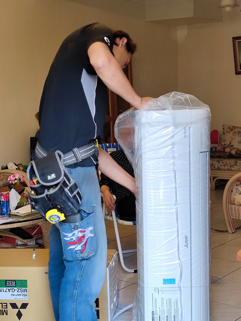 [體驗合作]獻給第一次裝空調的長輩，三菱電機變頻空調靜音大師GA系列 安裝篇