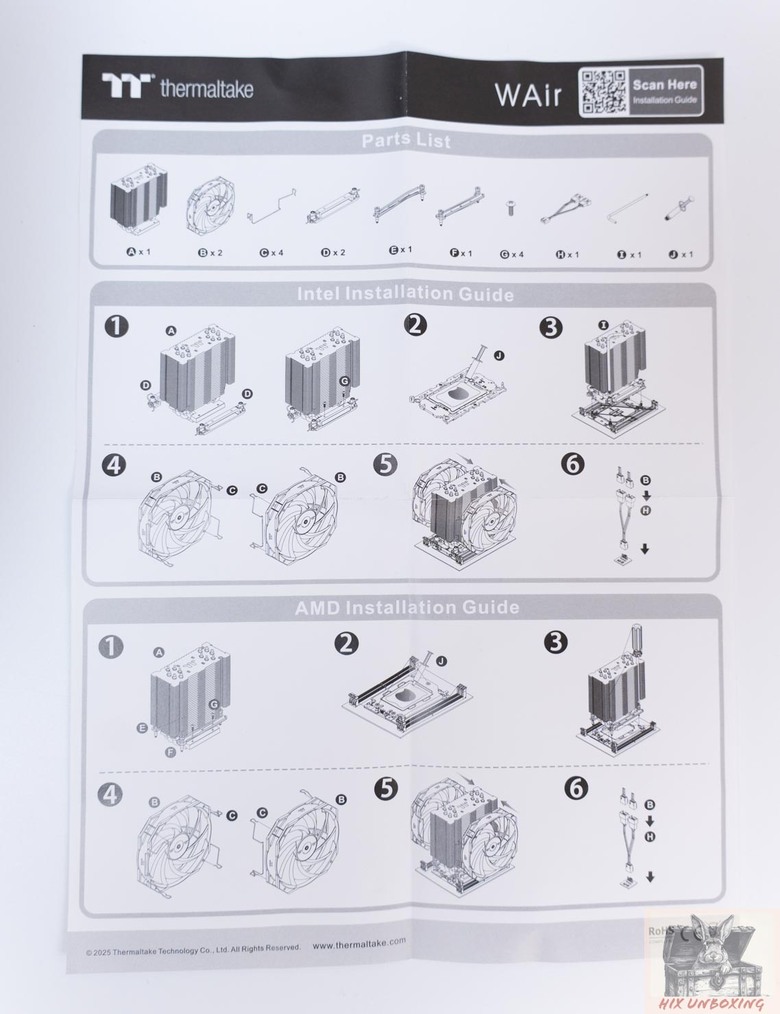 點我看大圖 工作站用空冷 Thermaltake曜越 WAir塔散