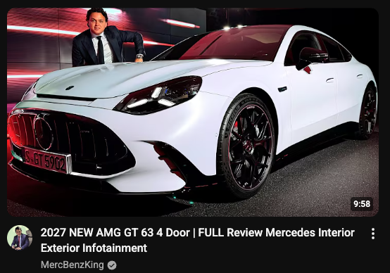 2027 NEW AMG GT 63 4 Door 造型出來了