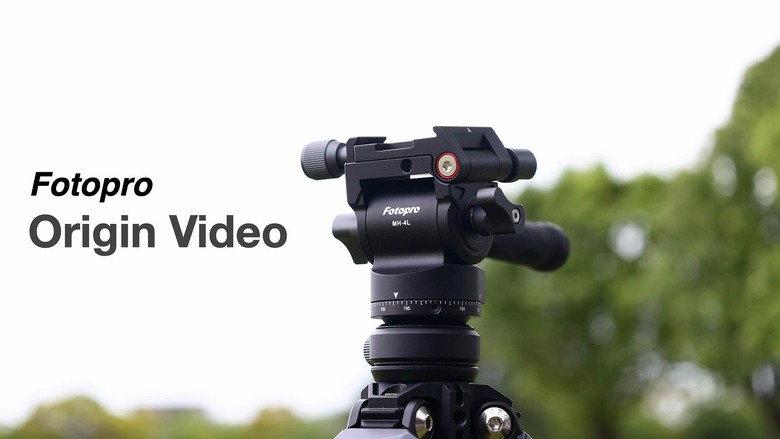 碳纖維棱翼管腳架 Fotopro Origin Video 內建油壓雲台拍攝運鏡更平滑