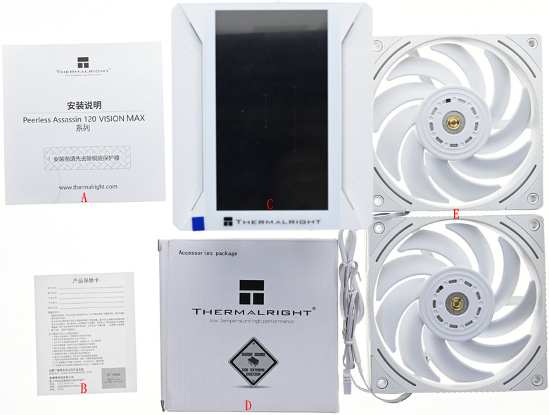 THERMALRIGHT索摩樂PEERLESS ASSASSIN 120 VISION MAX ARGB WHITE散熱器開箱