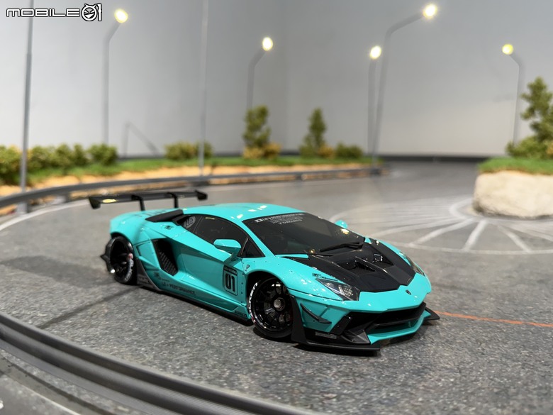 【遙控模型】LB★Works Lamborghini Aventador Limited Editon Ver.2 - DriftArt 4 蒂芙妮藍